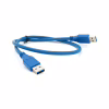 Дата кабель USB 3.0 AM/AM 0.6m Blue Voltronic (YT-3.0AM+AM-0.6) - Image 2