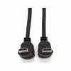 Кабель мультимедийный HDMI M to HDMI M 1.0m V1.4 90° corner black Merlion (YT-HDMI-1.0m/90°-90°) - Image 3