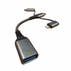 Перехідник OTG USB 3.0 AF to USB-C + Micro 5P + Lightning 0.11m 60W XoKo (XK-AC-155) - Image 3
