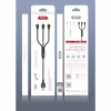 Дата кабель USB 2.0 AM to Lightning + Micro 5P + USB-C 1.0m 2.1A black XO (NB103-3in1-1-BK) - Image 2