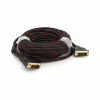 Кабель мультимедійний DVI M to DVI M 10.0m 24+1pin black/red Merlion (YT-DVI(M)/(M)NY/RD-10m) - Image 2