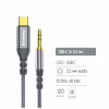 Кабель мультимедійний USB-C to 3.5mm M 1.2m gray ColorWay (CW-CBPDJ071-G) - Image 5