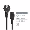 Кабель питания C5 1.0m black ColorWay (CW-CBP084-BK) - Image 5