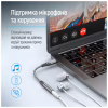 Переходник USB-C to 3.5mm F 0.14m gray ColorWay (CW-AD-CJ) - Image 9