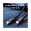 Дата кабель USB-C to USB-C 2.0m PD2.0 100W (20V/5A) red+black Baseus (CATKLF-AL91) - Image 2