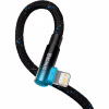 Дата кабель USB-C to Lightning 1.0m 20W 90° corner black/blue Baseus (CAVP000221) - Image 4
