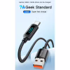 Дата кабель USB 2.0 AM to USB-C 1.0m 7A LED black Essager (EXCT-XY01-P) - Image 2