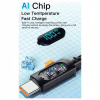 Дата кабель USB 2.0 AM to USB-C 1.0m 7A LED black Essager (EXCT-XY01-P) - Image 3
