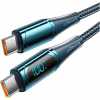 Дата кабель USB-C to USB-C 2.0m 100W Digital Display blue Essager (ES-XCTT1-YDA03) - Image 2