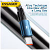 Дата кабель USB 2.0 AM to USB-C 2.0m 120W black Essager (EXC120-CGA01-P) - Image 7