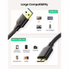 Дата кабель USB 3.0 AM to Micro B 1.0m US130 black Ugreen (10841) - Image 2