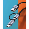 Дата кабель USB 2.0 AM to USB-C + Micro 5P 1.0m 3A US177 black Ugreen (30875) - Image 2