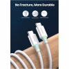 Дата кабель USB-C to USB-C 0.5m 3A 60W US264 white Ugreen (60517) - Image 2