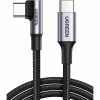 Дата кабель USB-C 2.0 to USB-C 1.0m 90° corner US334 black Ugreen (70643) - Image 2
