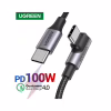Дата кабель USB-C 2.0 to USB-C 3.0m 90° corner US334 black Ugreen (20583) - Image 8