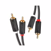 Кабель мультимедійний 2xRCA M to 2xRCA M 3.0m AV104 black Ugreen (10519) - Image 2