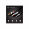 Кабель мультимедийный 3.5mm M to 2xRCA M 2.0m AV116 black Ugreen (10584) - Image 2