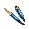 Кабель мультимедійний 3.5mm M to 3.5mm F 1.0m AV118 blue Ugreen (40673) - Image 4