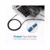 Кабель мультимедійний 3.5mm M to 3.5mm F 1.0m AV118 blue Ugreen (40673) - Image 10