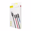 Дата кабель USB 2.0 AM to Lightning + Micro 5P + USB-C 1.2m 5A black Baseus (CAMLT-BSY01) - Image 4