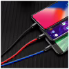 Дата кабель USB 2.0 AM to Lightning + Micro 5P + USB-C 1.2m 5A black Baseus (CAMLT-BSY01) - Image 5