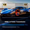Кабель мультимедійний HDMI M to HDMI M 2.0m V2.0 4K60Hz HD153 black Ugreen (25299) - Image 3