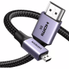 Кабель мультимедійний HDMI M to HDMI micro M 1.0m V2.1 8K60Hz HD164 black Ugreen (15516) - Image 2