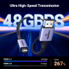 Кабель мультимедийный HDMI M to HDMI micro M 1.0m V2.1 8K60Hz HD164 black Ugreen (15516) - Image 4