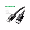 Кабель мультимедійний DisplayPort M to DisplayPort M 1.5m V1.4 braided DP114 black Ugreen (80391) - Image 3
