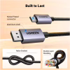 Кабель мультимедийный DisplayPort M to HDMI M 2.0m V2.0 4K30Hz DP125 black Ugreen (35842) - Image 9