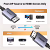 Кабель мультимедийный DisplayPort M to HDMI M 2.0m V2.0 4K30Hz DP125 black Ugreen (35842) - Image 10