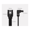 Кабель для передачі даних SATA 3 Data Cable 0.5m 90° corner US217 Black Ugreen (30797) - Image 8
