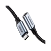 Дата кабель USB-C M/F 0.5m 5A USB 3.1 Gen2 10Gbps black Ugreen (80810) - Image 2