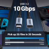Дата кабель USB-C M/F 0.5m 5A USB 3.1 Gen2 10Gbps black Ugreen (80810) - Image 3