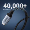 Дата кабель USB-C M/F 0.5m 5A USB 3.1 Gen2 10Gbps black Ugreen (80810) - Image 9