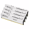Модуль пам'яті для комп'ютера DDR5 128GB (4x32GB) 5600 MHz FURY Beast White Kingston Fury (ex.HyperX) (KF556C40BWK4-128) - Image 2