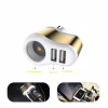 Зарядний пристрій XoKo CC-303 2 USB 2.1A Gold / White (CC-303-GDWH) - Image 3