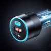 Зарядное устройство Choetech car 2хUSB-C+USB-A 130W QC3.0/PD/PPS black (TC0011-BK) - Image 6