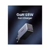 Зарядний пристрій Ugreen 3xUSB 65W GaN (2хUSB-C+USB-A) CD244 Grey (10335) - Image 2