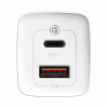 Зарядное устройство Baseus 2xUSB 65W GaN (USB-C+USB-A) white (CCGAN2L-B02) - Image 4