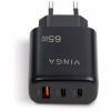 Зарядний пристрій Vinga GaN 65W PD+QC 2C1A ports Wall Charger (VCPCHCCA65B) - Image 5