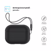 Чехол для наушников Armorstandart Silicone Case with straps для Apple Airpods Pro 2 Black (ARM68608) - Image 2