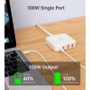 Зарядний пристрій Choetech GaN 2 USB-A / 2 USB-C 100W QC3.0/PD/PPS (PD8008-EU-WH) - Image 3