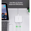 Зарядний пристрій Choetech GaN 2 USB-A / 2 USB-C 100W QC3.0/PD/PPS (PD8008-EU-WH) - Image 5