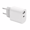 Зарядное устройство Gembird 1xUSB-A+1xUSB-C 5V/2.4A (12W) white (TA-UC-2AC12-01) - Image 3