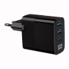 Зарядное устройство Gembird 2хUSB-A (QC3.0 18W) + 1хType-C (PD20W) LCD black (TA-UC-PDQC30LCD-BK-02) - Image 2