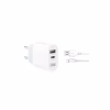 Зарядний пристрій XO L97 (1Type-C/1USB/2.4A) + USB - MicroUSB White (XO-L97-MC) - Image 5