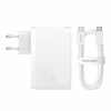Зарядний пристрій Baseus GaN5 Pro Fast Charger 2C+U 140W + Cable 1.0m Type-C 240W white (CCGP100202) - Image 6