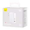 Зарядное устройство Baseus GaN5 Pro Fast Charger 2C+U 140W + Cable 1.0m Type-C 240W white (CCGP100202) - Image 7