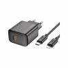 Зарядний пристрій HOCO CS22A Value USB-C PD30W + cable USB-C to Lightning Black (6942007609920) - Image 3